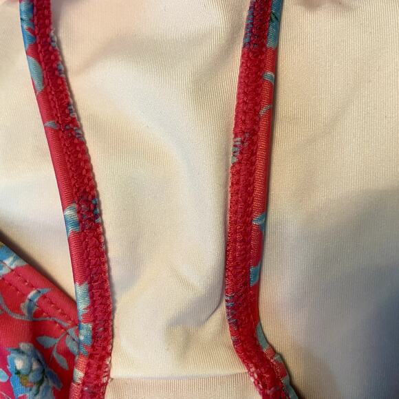 Lovers + Friends Tropical Oasis Bikini In Boho Floral Revolve Pink Blue NWT L - Picture 5 of 6